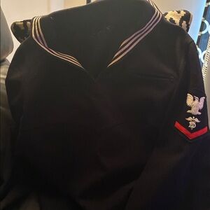 Wool Navy Jacket. Guaranteed One of a kind 💯